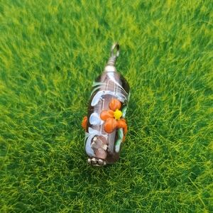Floral Glass Pendant P402